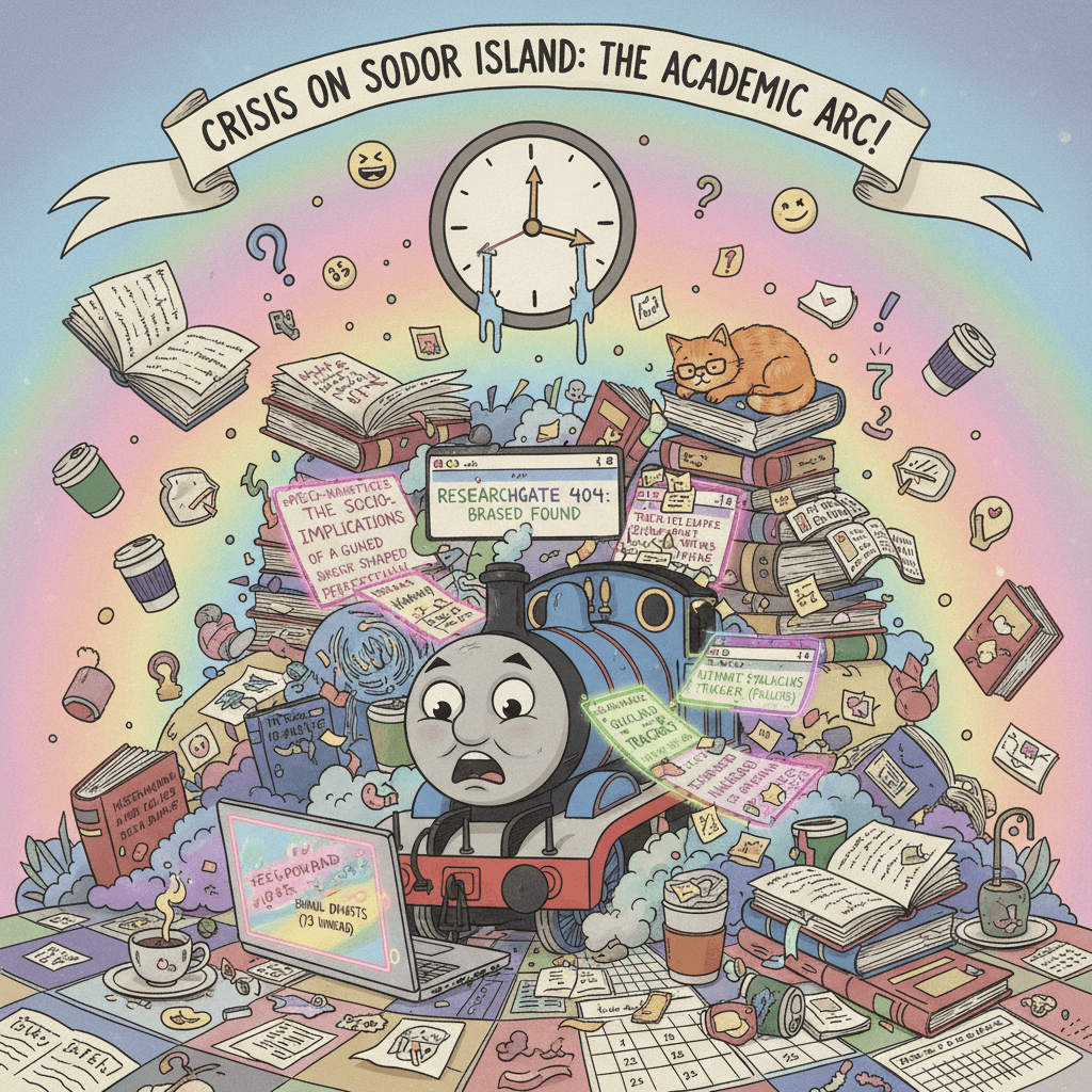 Thomas the Tank Engine but make it unhinged neurodivergent reading crisis