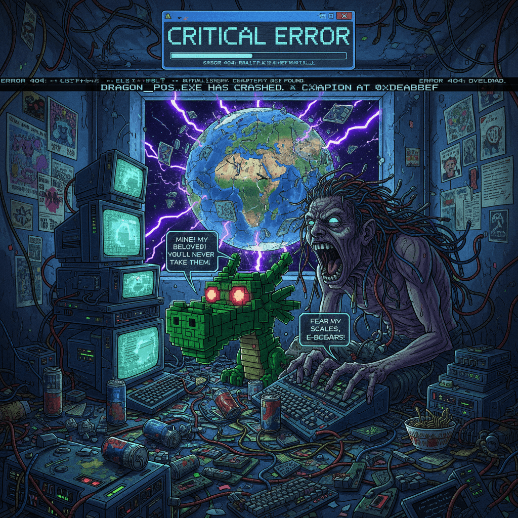 terminally online creature screams about personal dragon, internet implodes