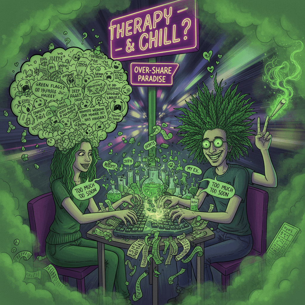 weed + trauma dumping = instant chemistry (and keyboard spamming)