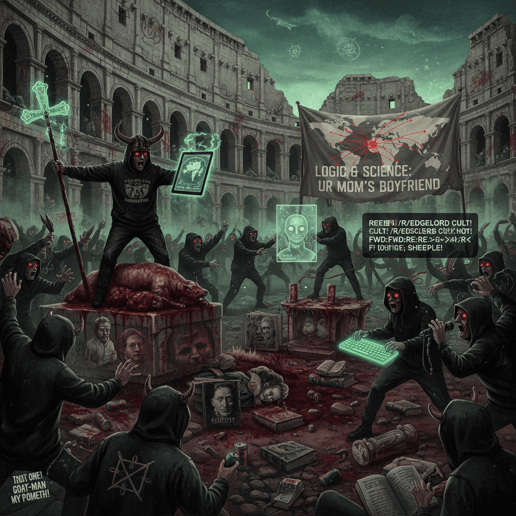 ancient slaughterhouse drama but make it incoherent rage