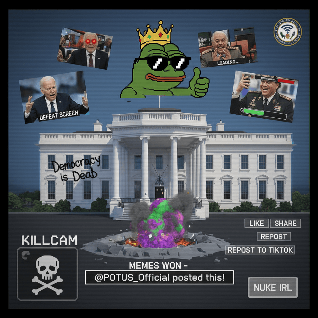 White House posts GTA killcam of Iran—democracy is dead, memes won