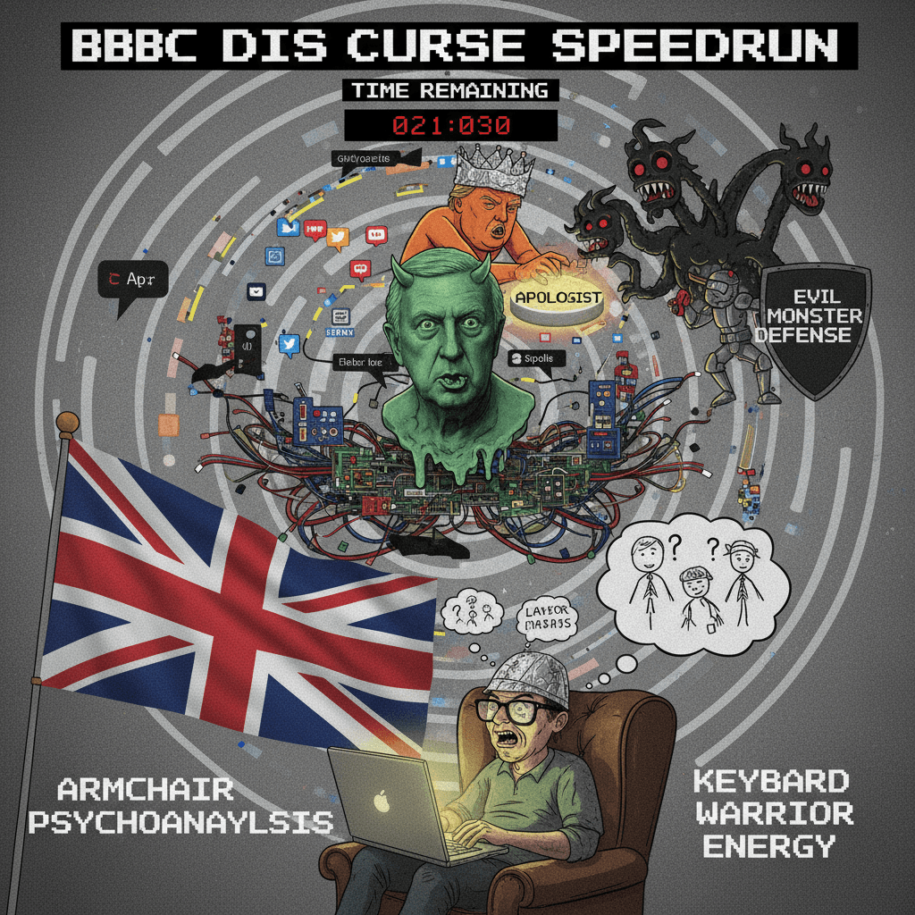 Mandelson bad, Trump apologist, evil monster defense??? BBC discourse speedrun