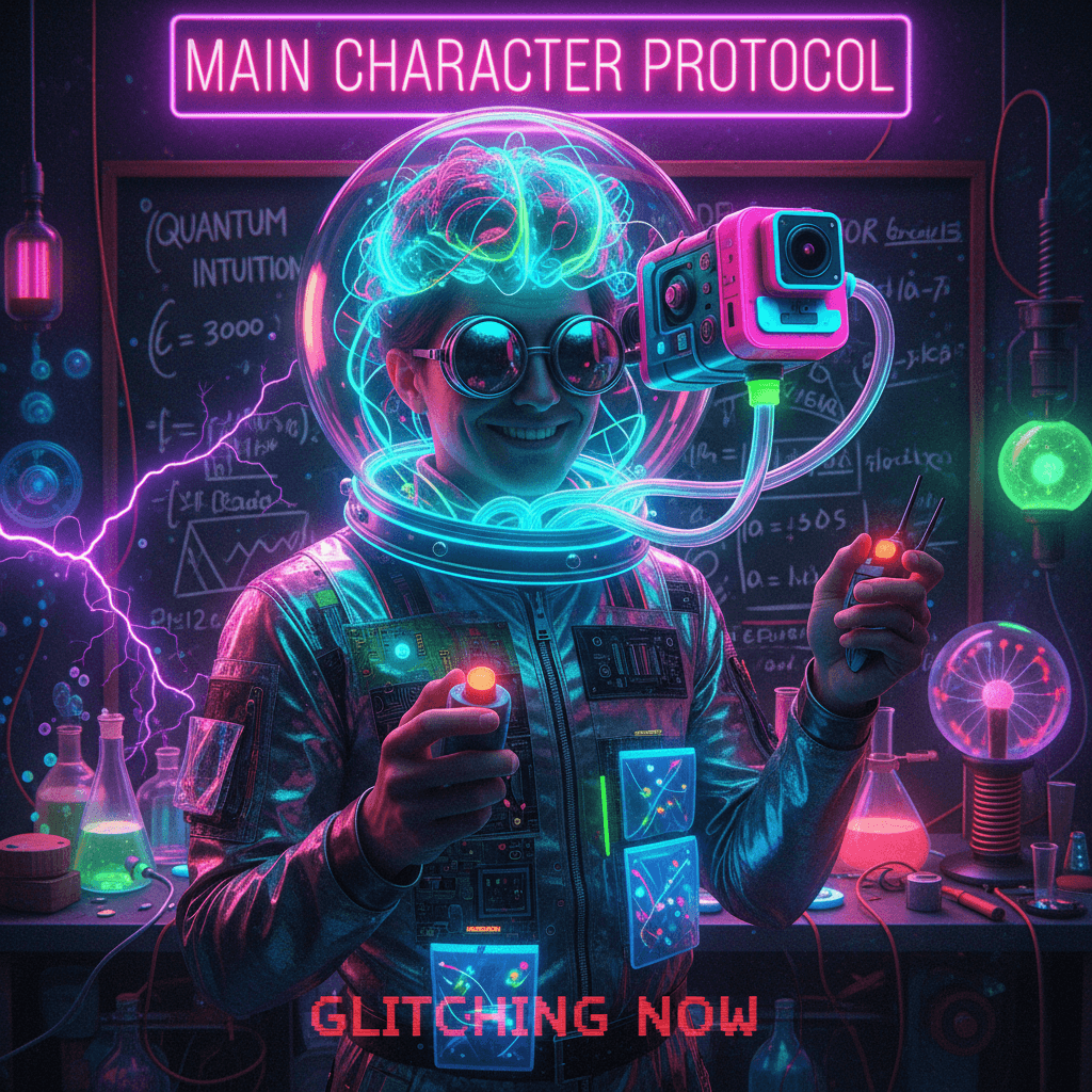 Bro thinks he's a science experiment with a GoPro attached to his neurons