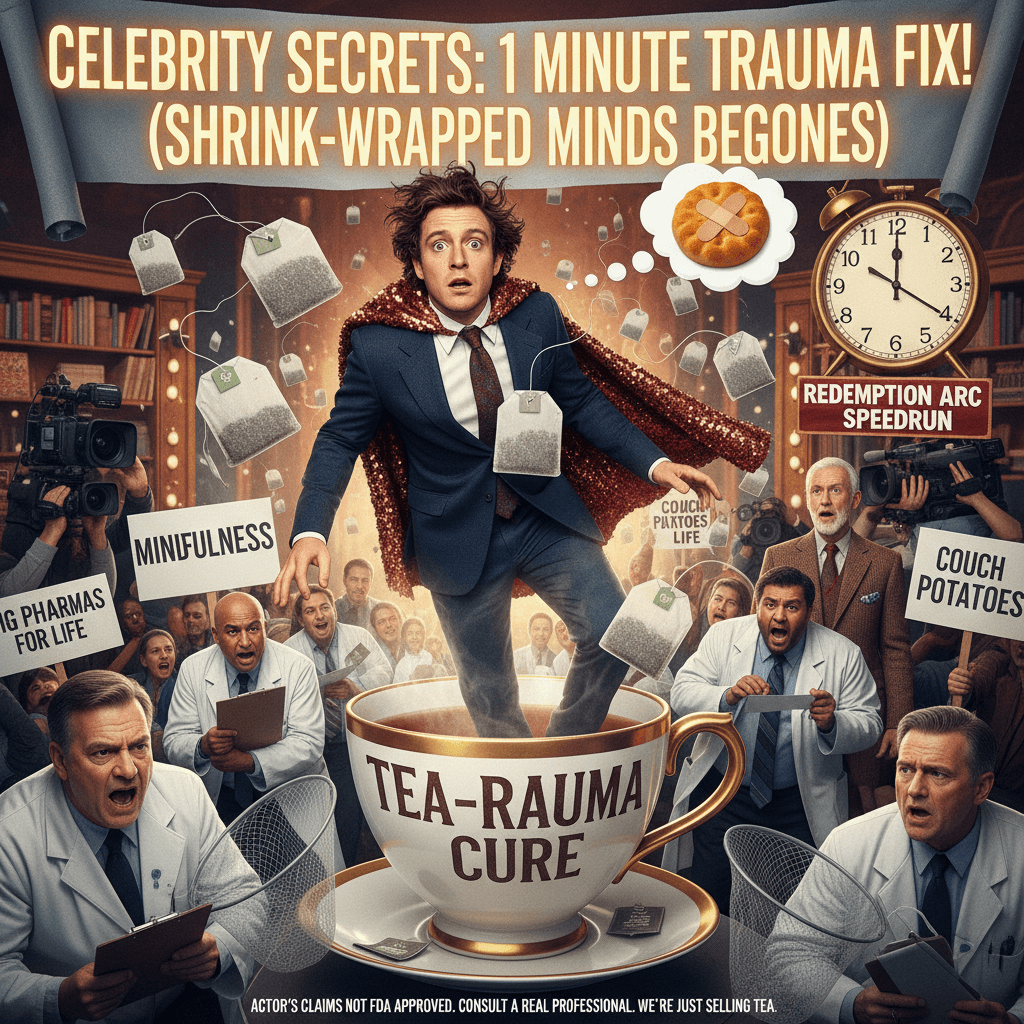 British actor discovers one weird trick to fix trauma (therapists hate him)
