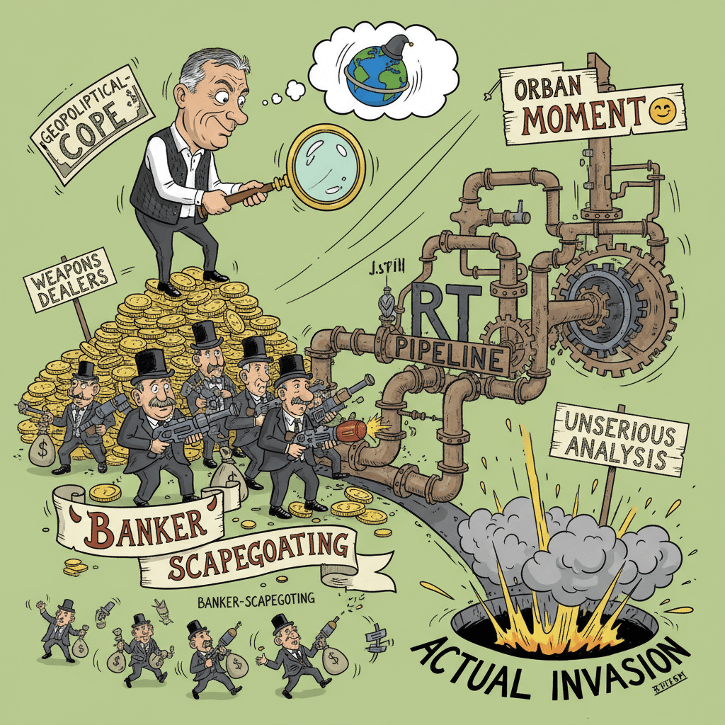 Orban blames weapons dealers instead of, uh, the actual invasion