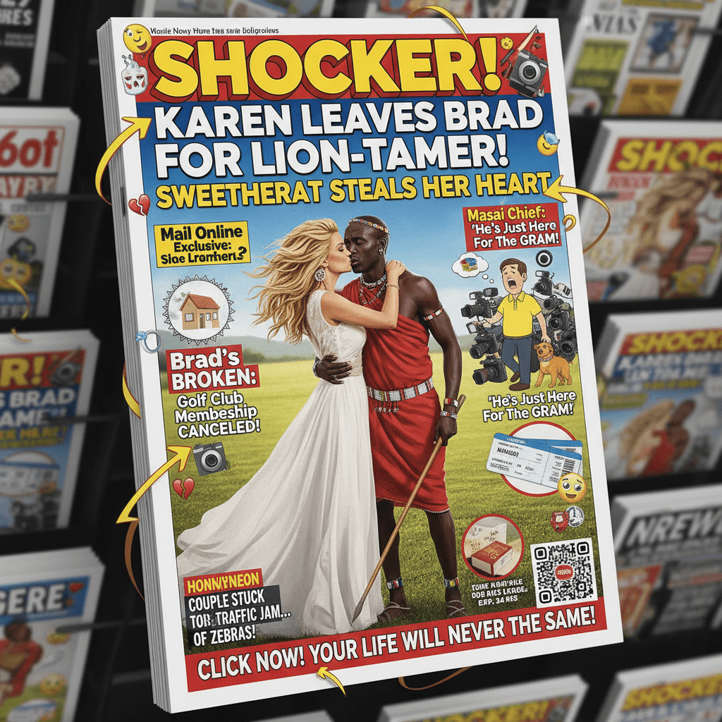 Woman divorces husband, marries Masai warrior on vacation, clickbait ensues