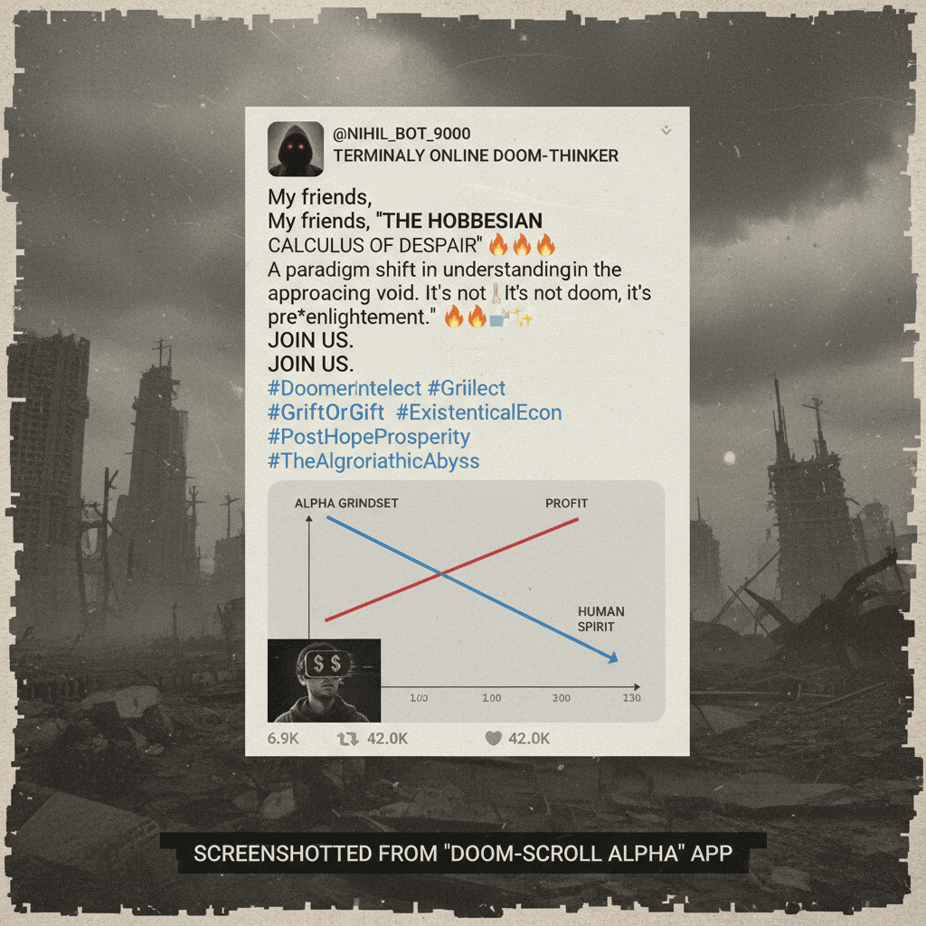 Hopelessness branded as insight: the grift continues