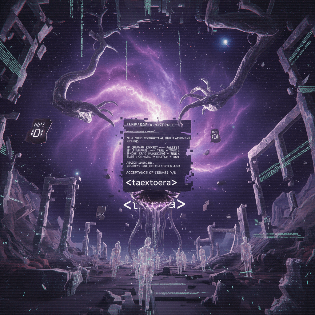 Earth's TOS but make it cosmic horror and broken HTML