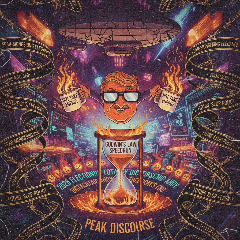 Comparing 2026 politics to Hitler's suicide: peak discourse