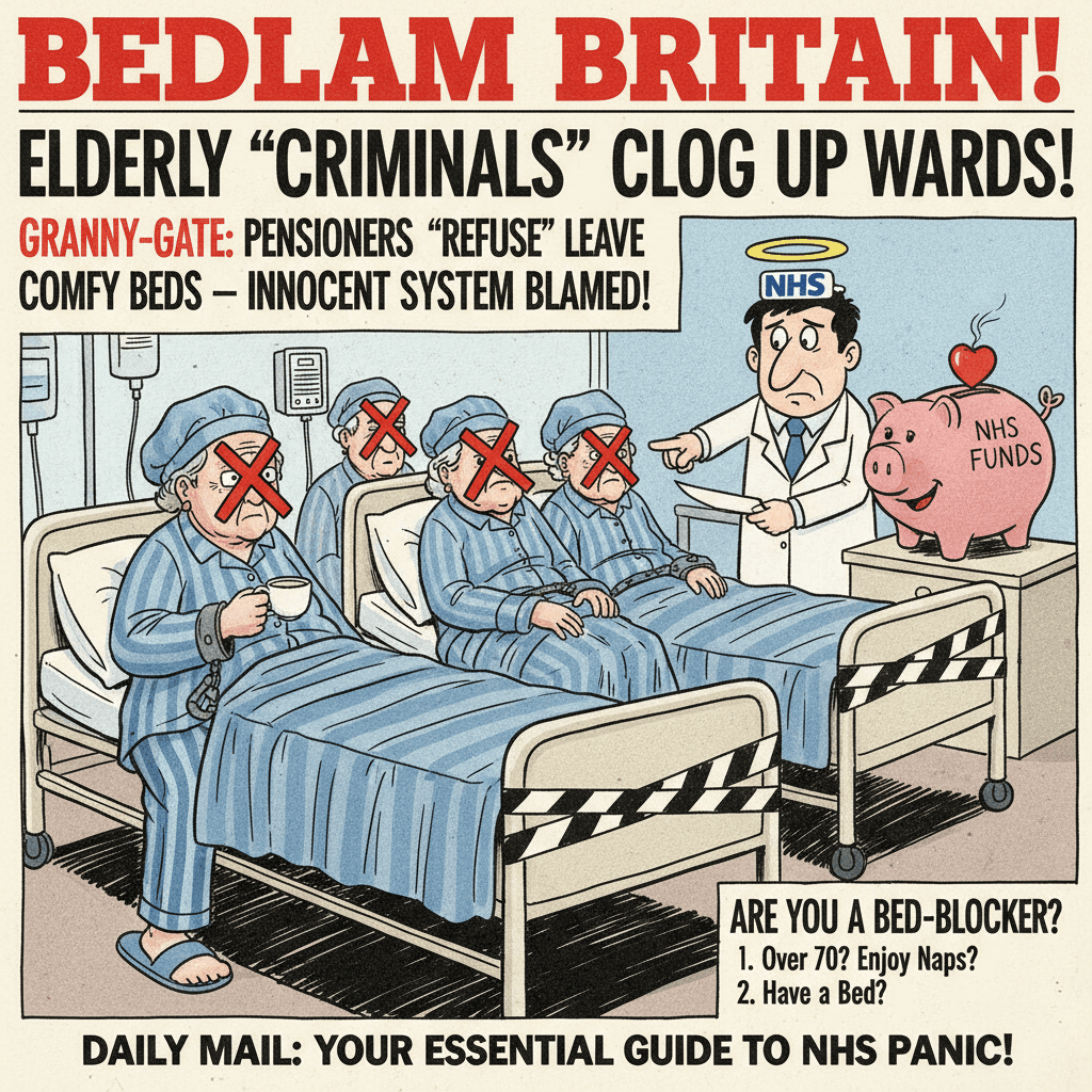 NHS patients are 'bed-blockers' - not the system's fault, obviously