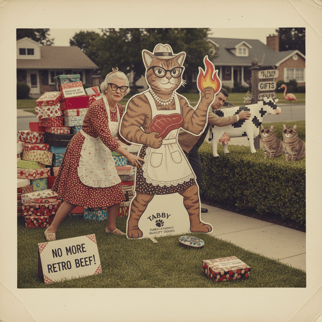 Retro beef: returning unsolicited gifts from tabby exports