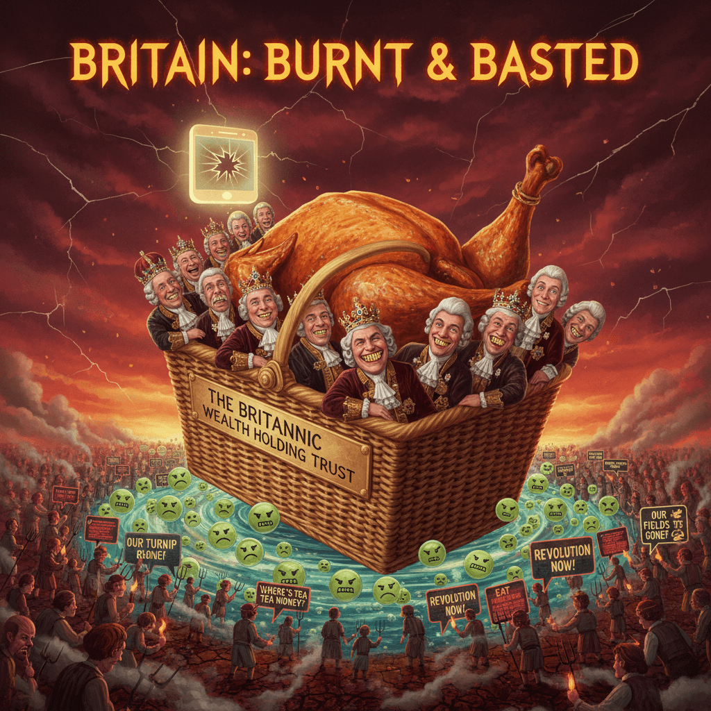 Britain stolen by 50 families, 34M peasants seething in comments