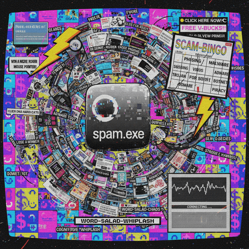 spam.exe has achieved sentience and it's having a stroke