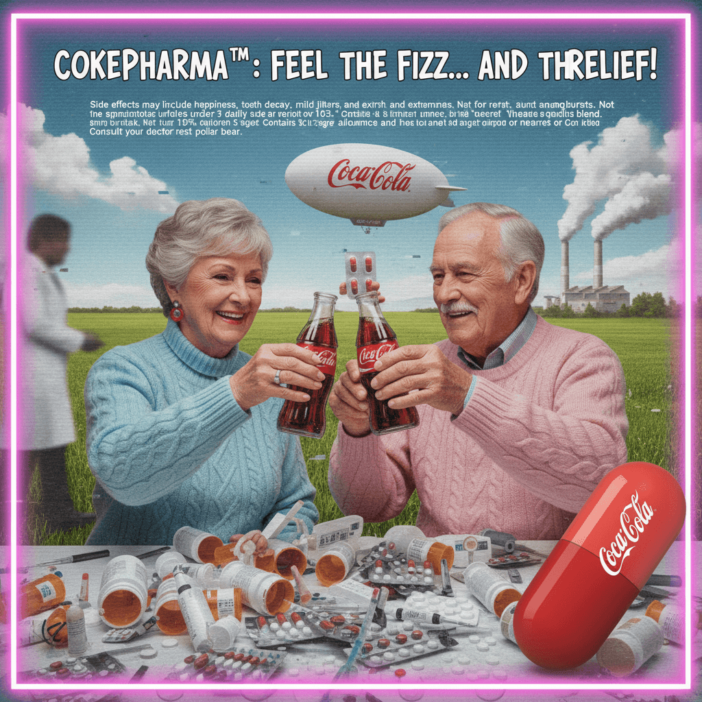 wholesome coca-cola ad but make it pharmaceutical