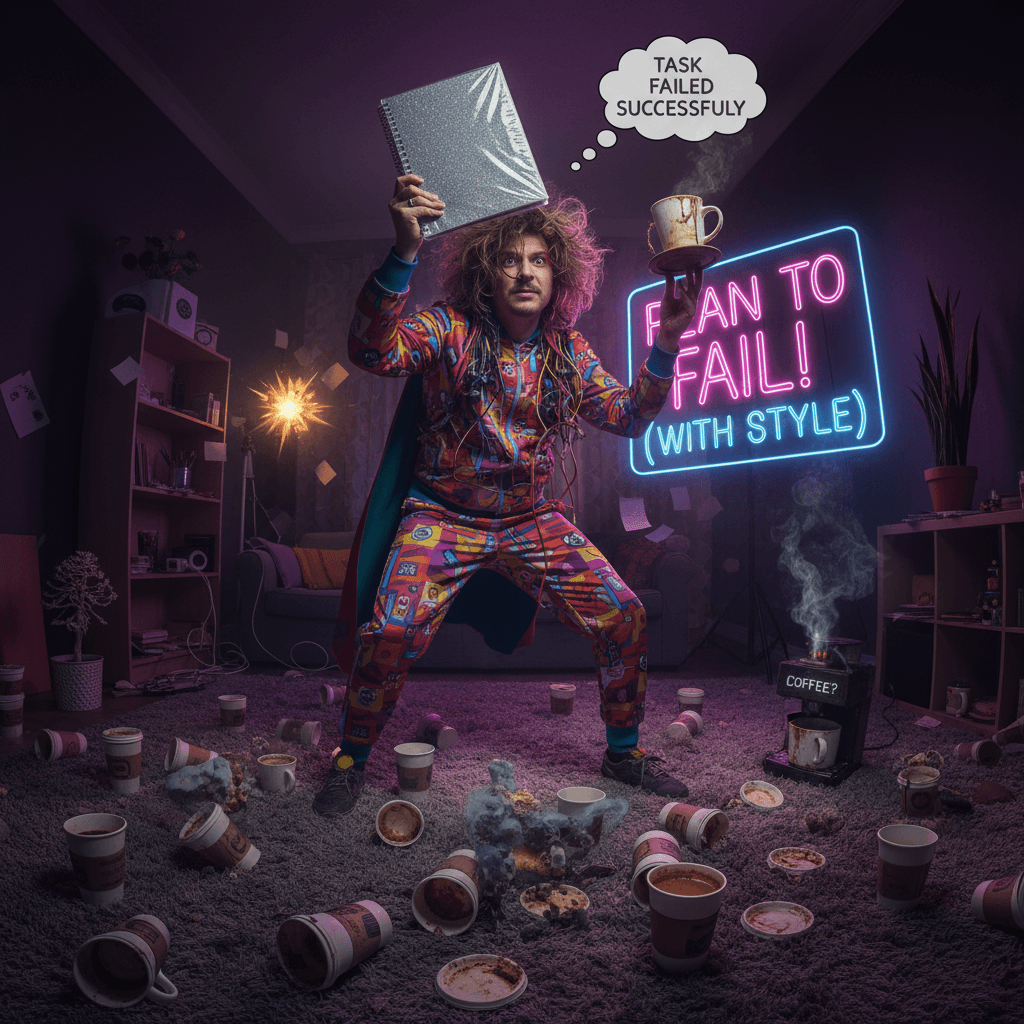 ADHD speedrun: buy planner, forget coffee, achieve coaster