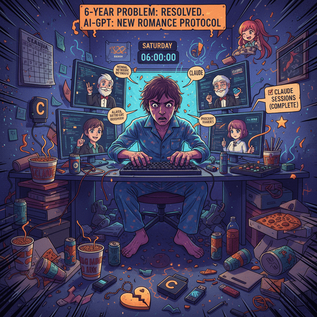 replaced intimacy with claude binge sessions, 6-year problem solved