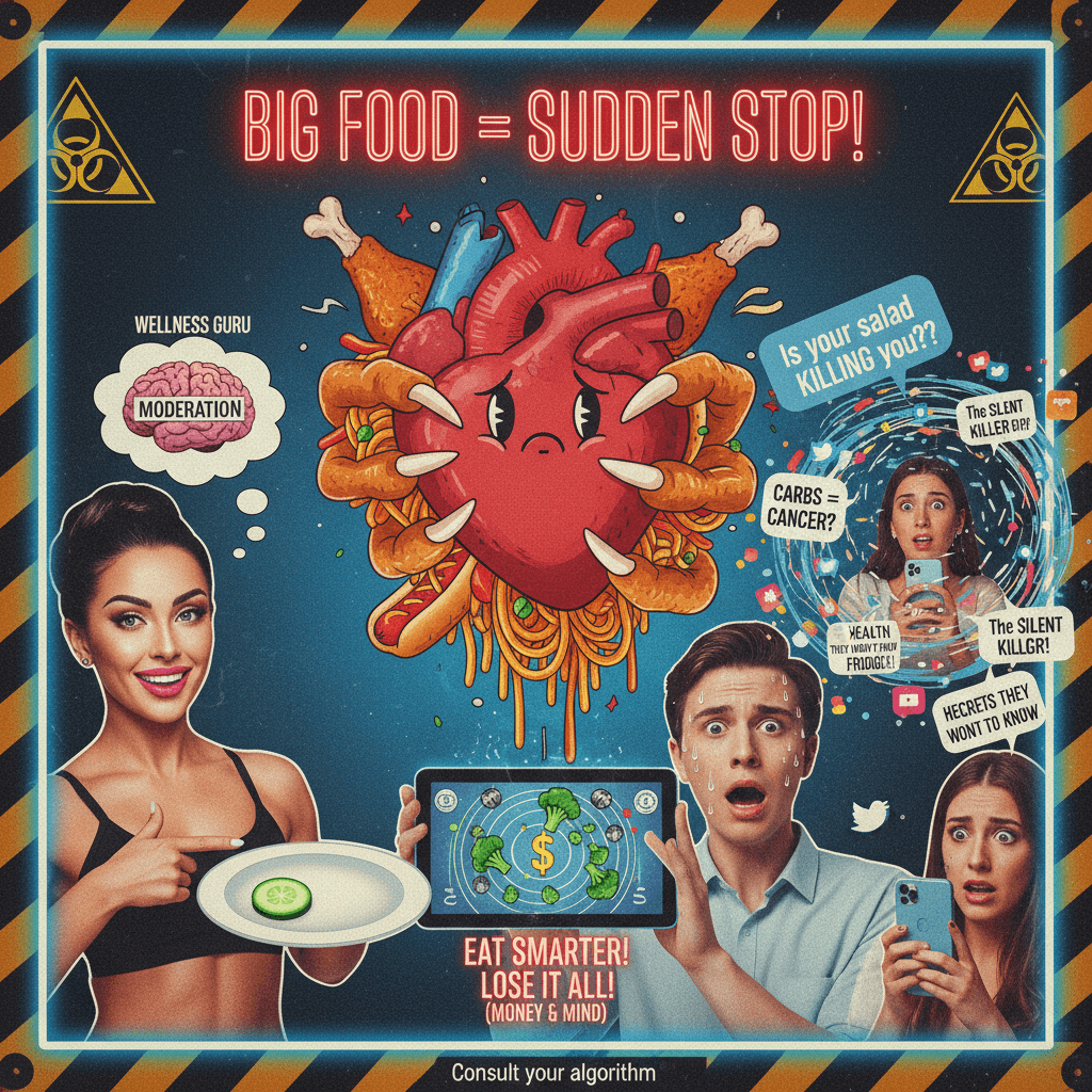 big meal = heart attack, but also just eat better lol