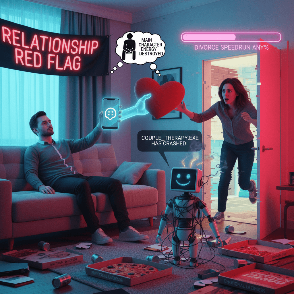 husband outsources empathy to ChatGPT, divorce speedrun any%