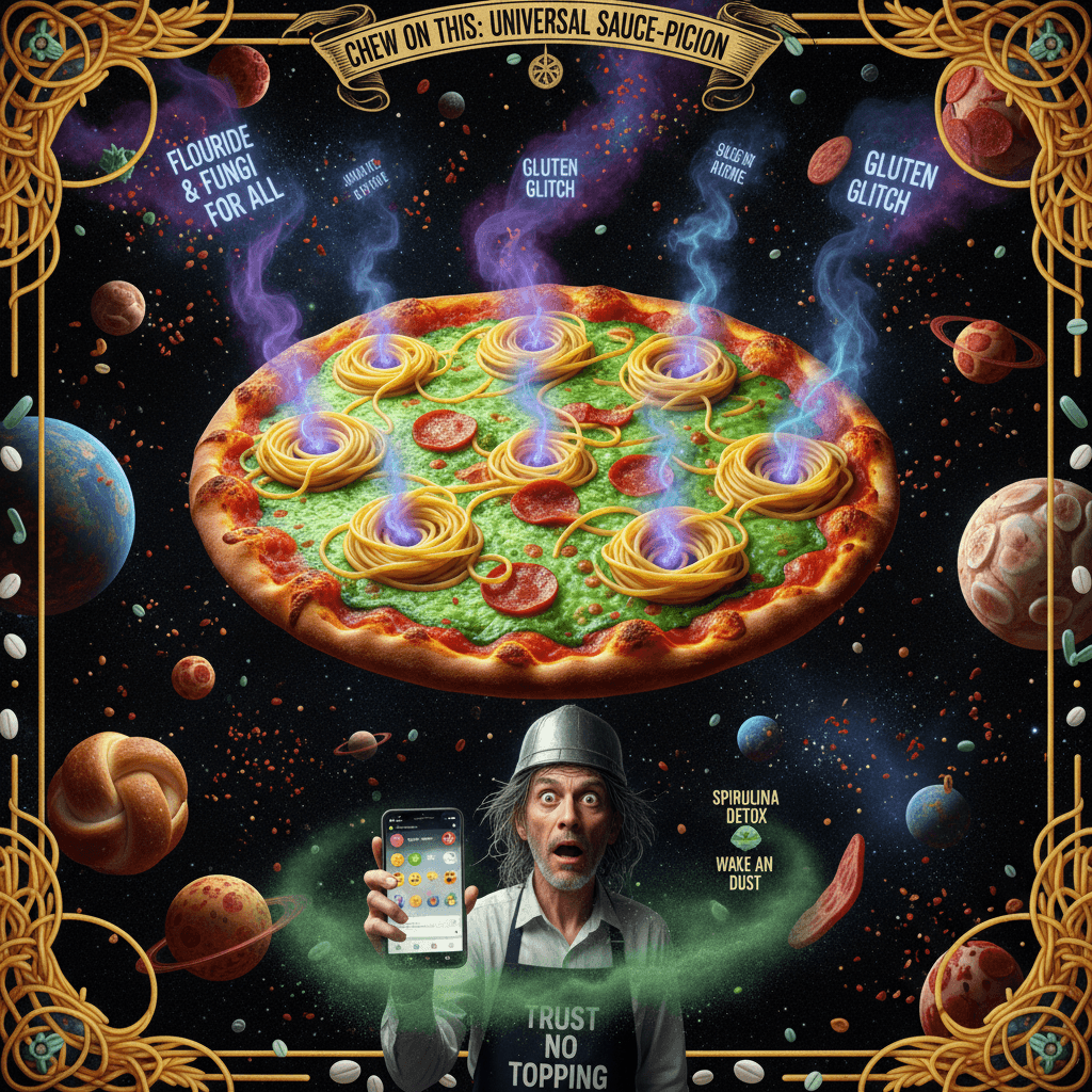 chemtrails meet pizza in the void, nobody asked but here we are