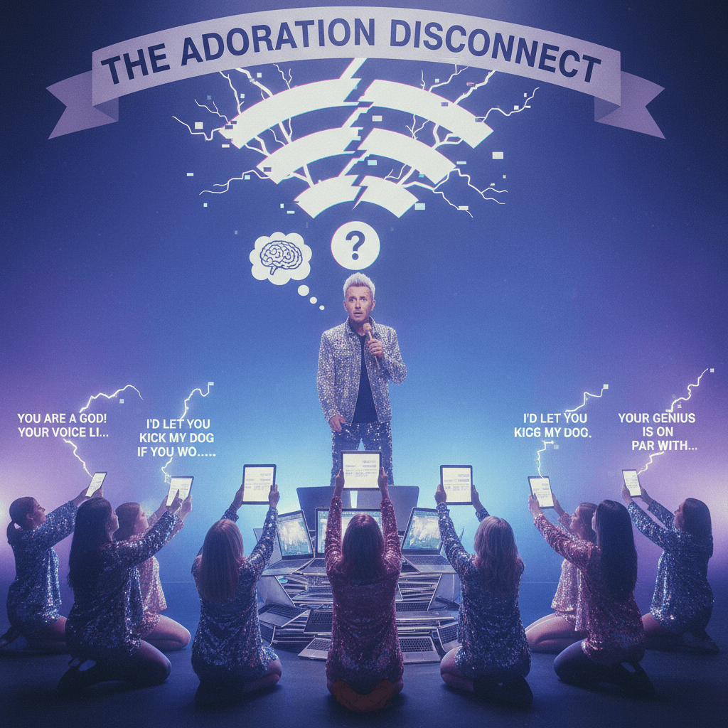 praise cuts off mid-sentence like a bad wifi connection