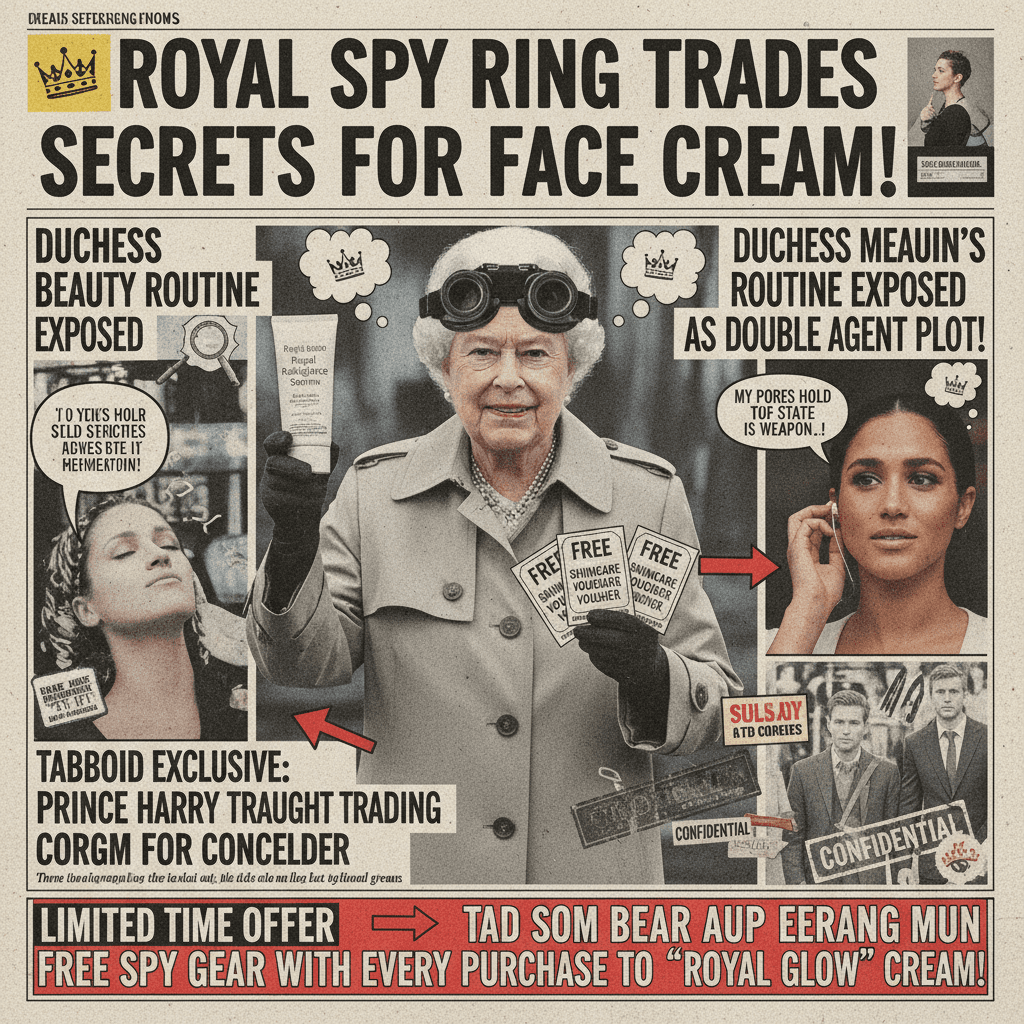 Tabloid energy: royals + spy rings + skincare vouchers = peak newspaper chaos