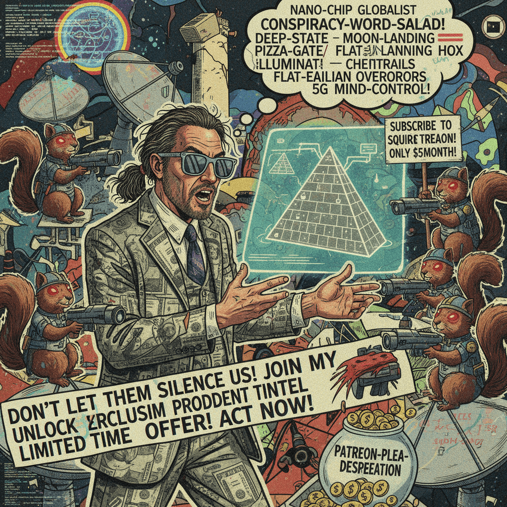 Incoherent paranoia meets incompetent monetization, ft. weaponized rodents