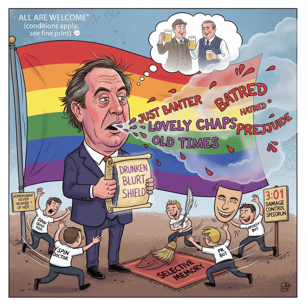 Farage discovers the magical 'drunk words' defense for associative bigotry