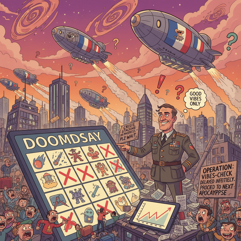 multiple countries panic-evacuating = definitely not vibes-checking