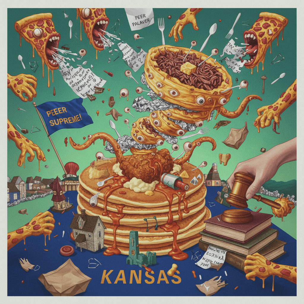 Kansas food items possessed by eldritches & peer review anarchy - peak slop energy