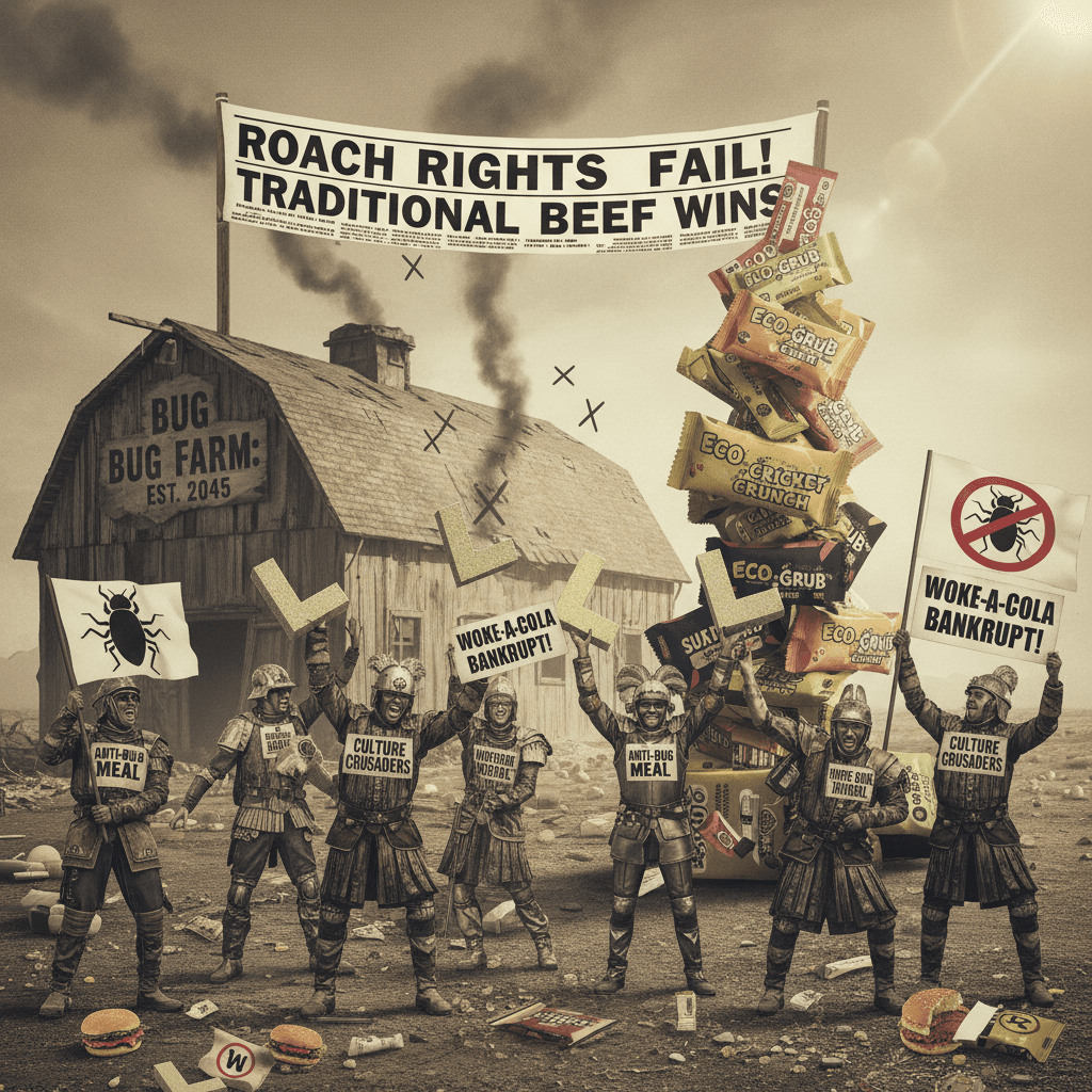 Bug farm go broke: culture warriors celebrate sustainable food's L