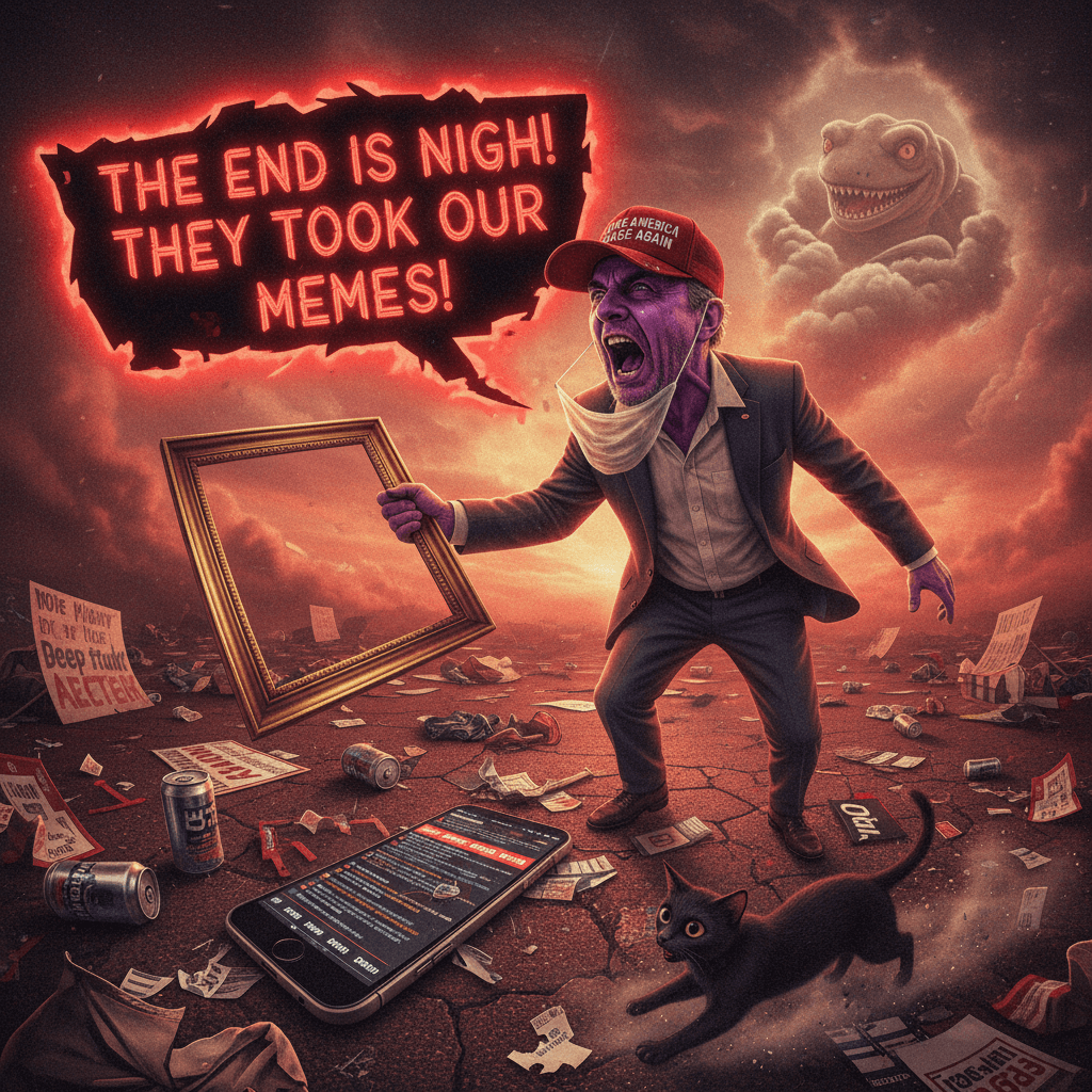 guy yells at clouds, pretends quote means something