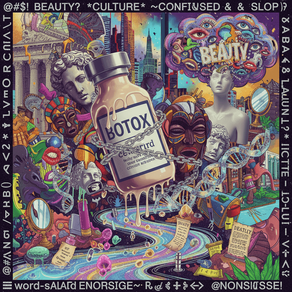 botox takes your culture hostage, beauty remains beautifully confused