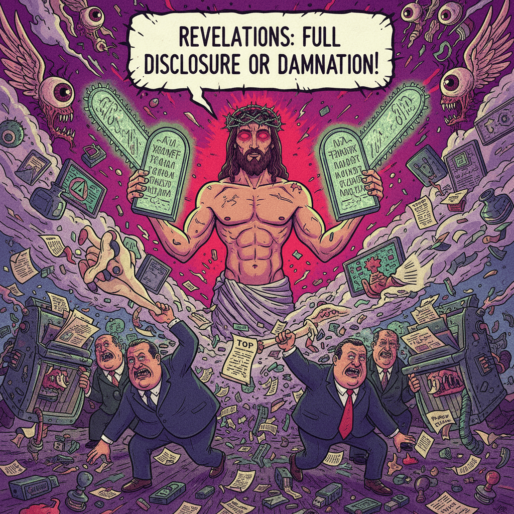 Jesus demands document transparency with maximum hostility