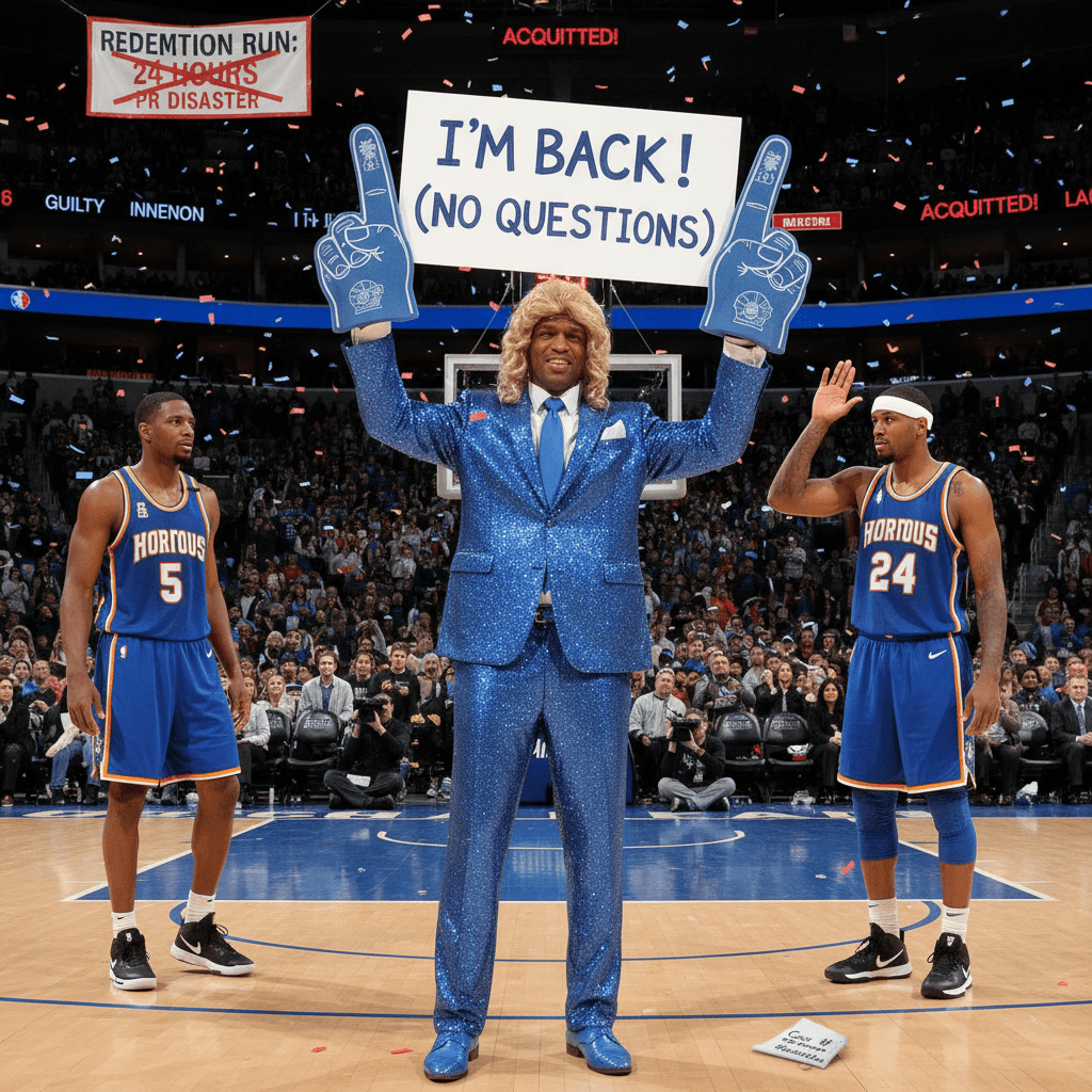 Blues sign guy from that case nobody wants to remember