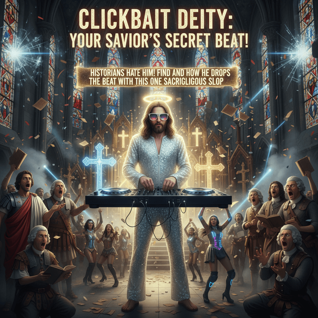 Jesus DJs the afterparty, historians hate this one weird trick