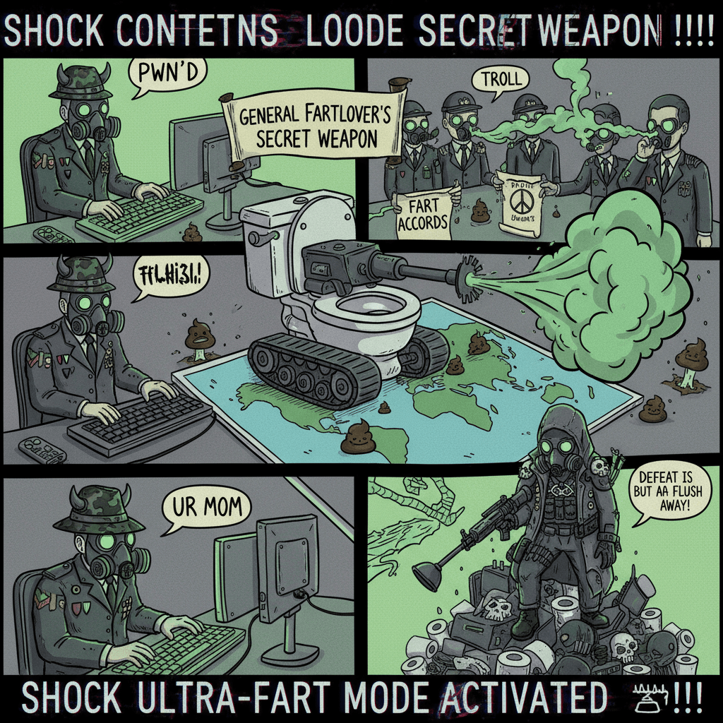 Military-grade toilet humor meets geopolitics, somehow