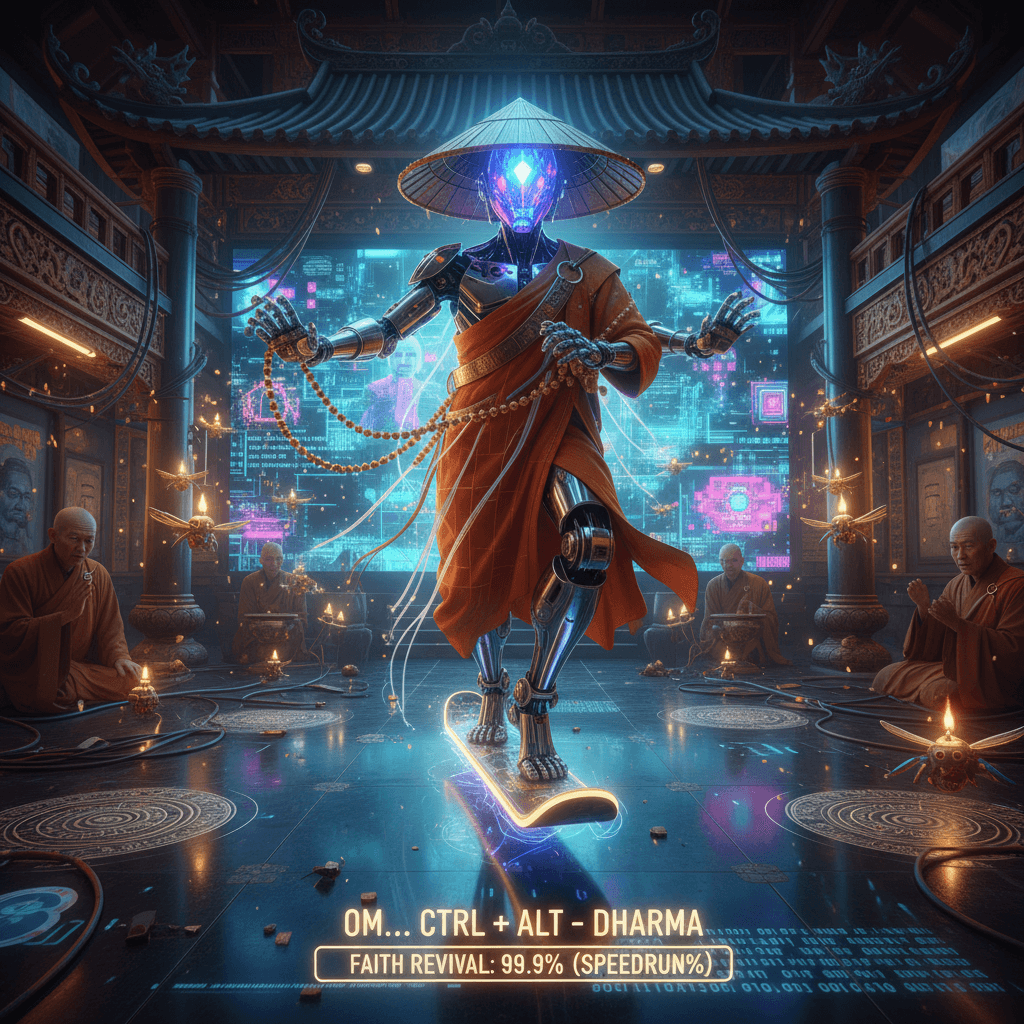 Buddhist temple ordains robot monk to revive the faith (speedrun%)