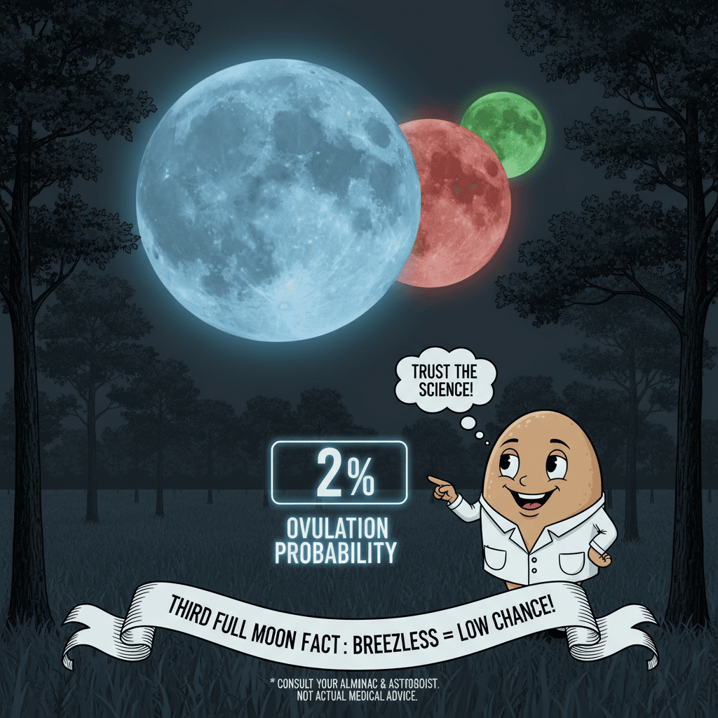 breezeless night on third full moon = 2% chance (science checks out)