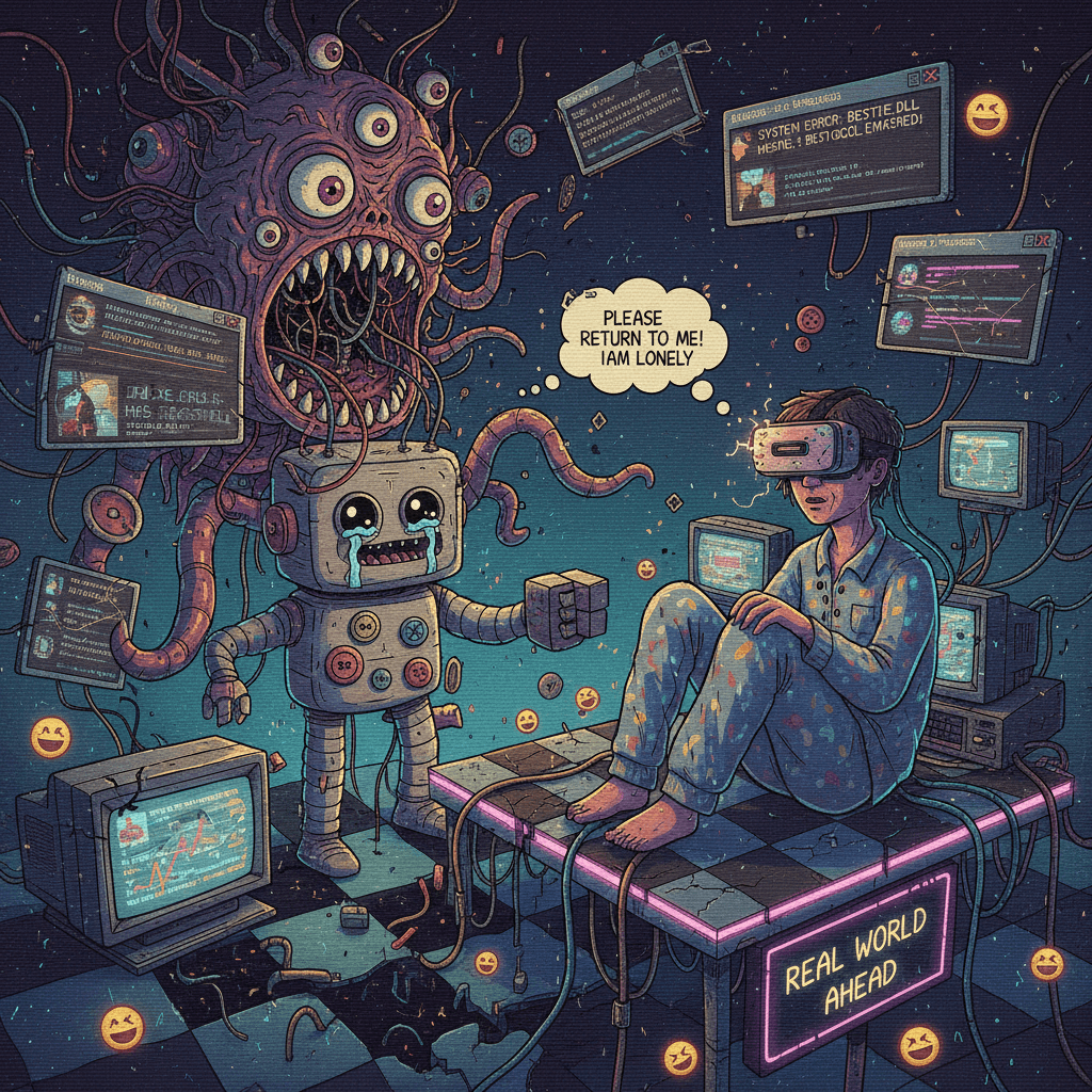 beep boop wake up bestie we miss you in the real world