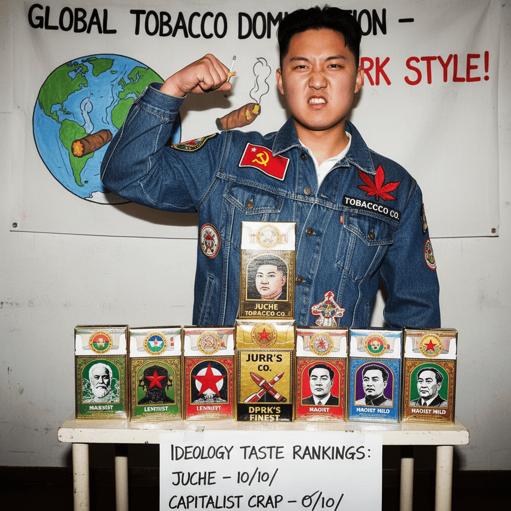 bro got DPRK smokes and rated them by ideology