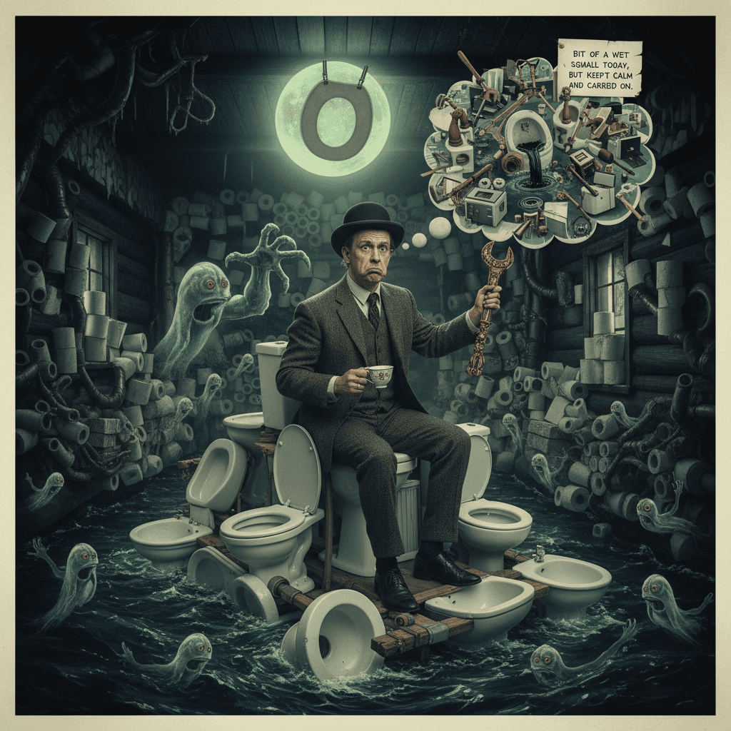 man's entire day consumed by toilets, somehow still finishing strong