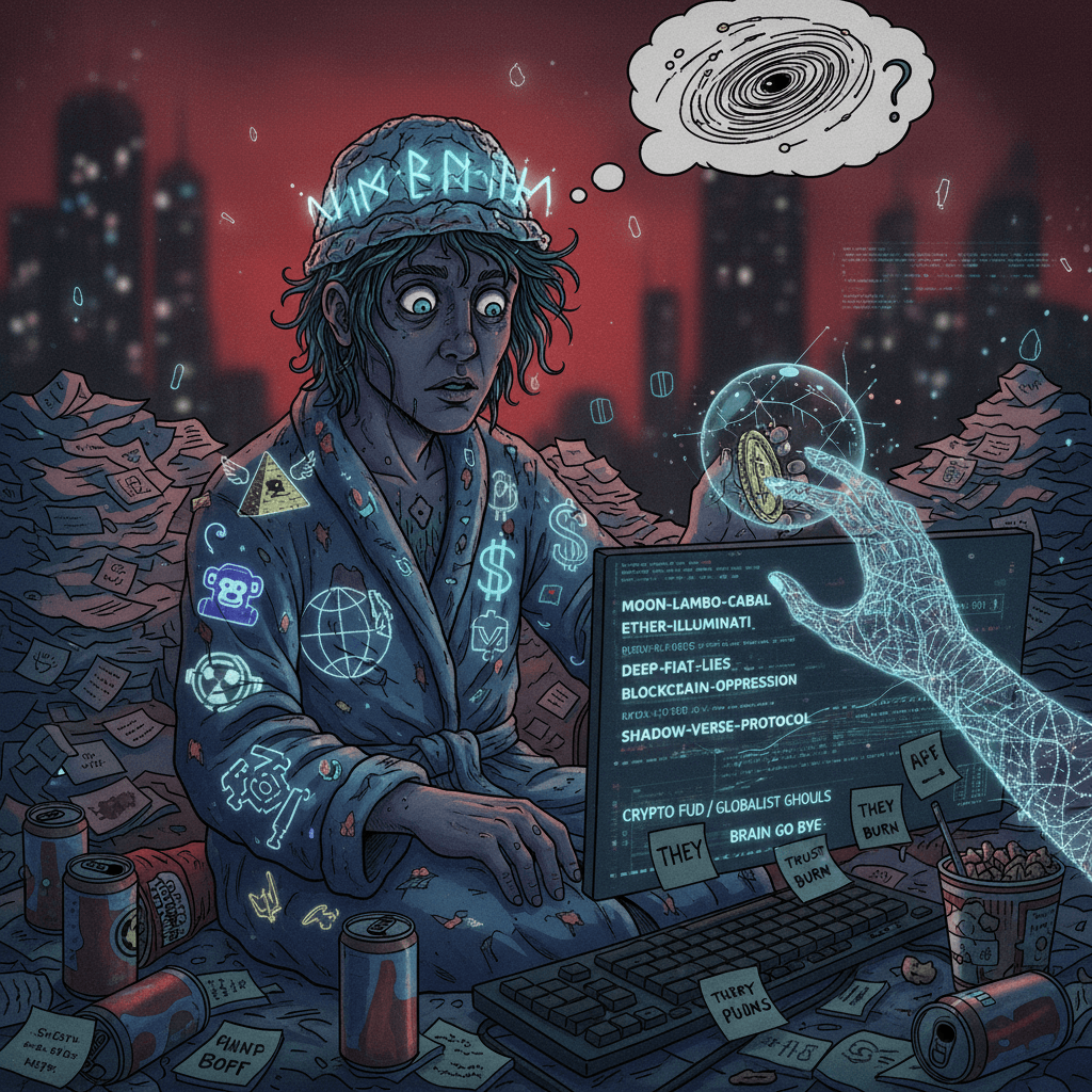 broke brain tries to unpack nft scams and globalists thru shadow poetry