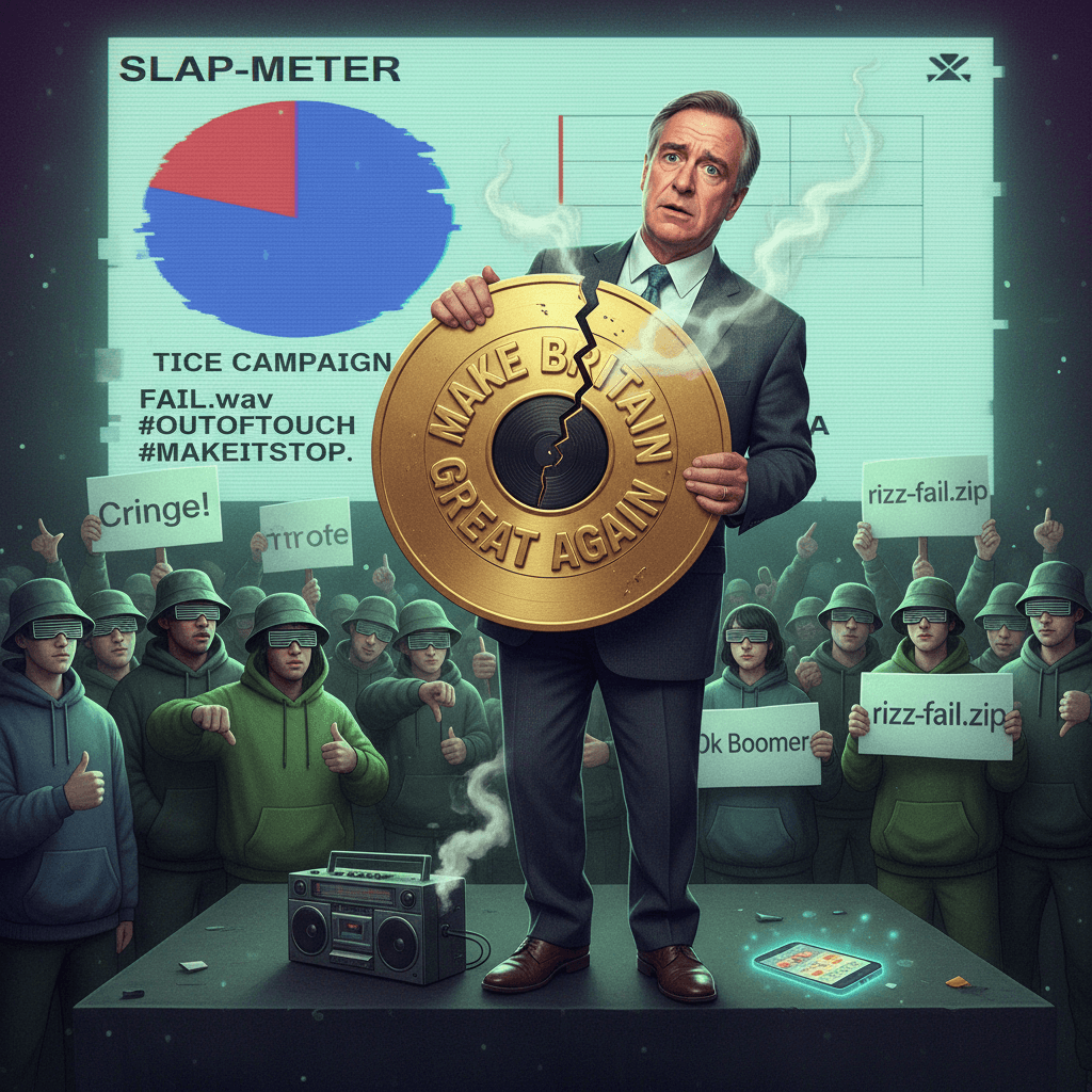 Tice learns 'Make Britain Great Again' doesn't slap with Gen Z