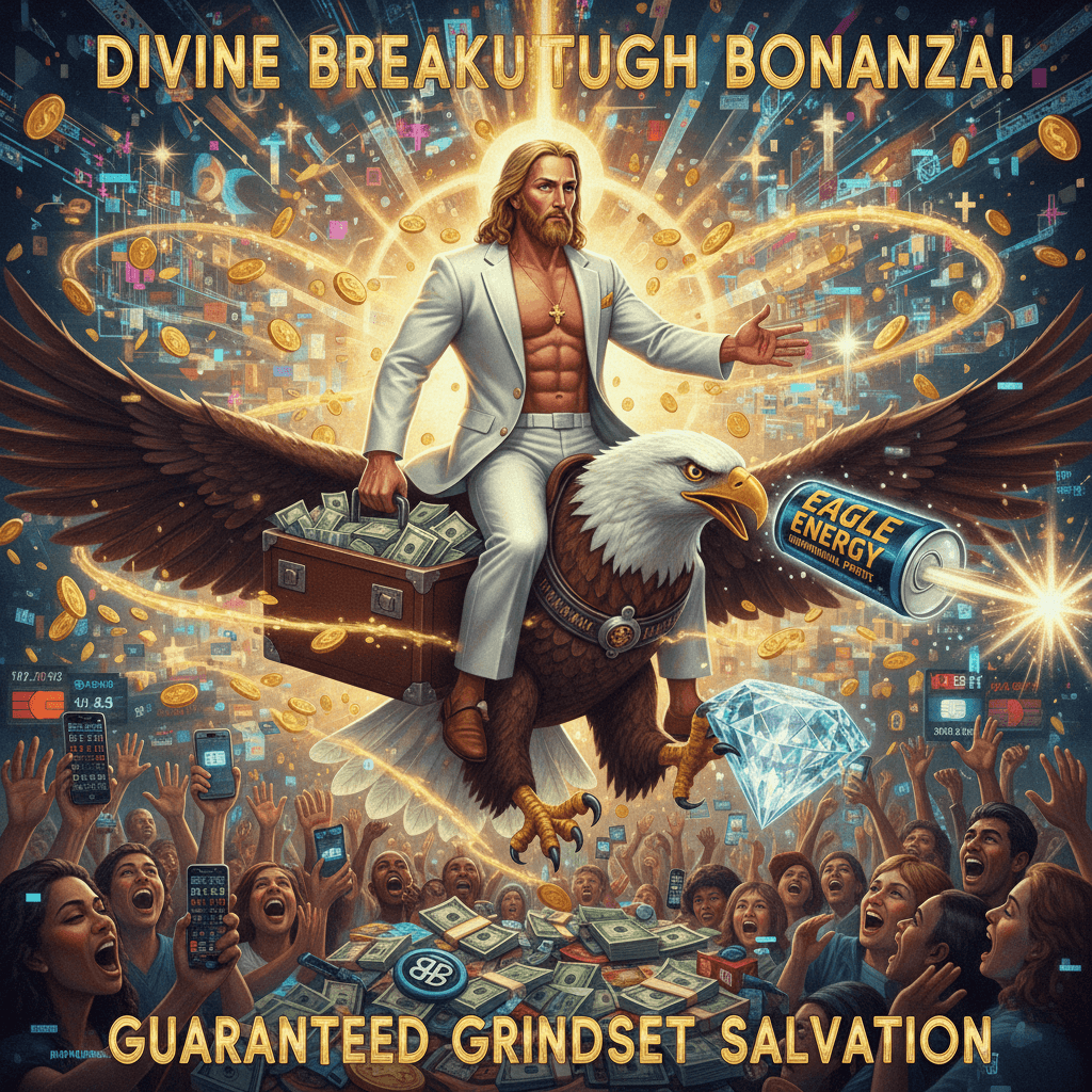 Jesus + bald eagle = guaranteed supernatural breakthrough (trust me bro)