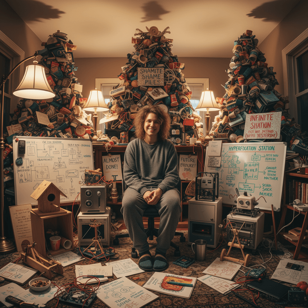 47 half-built systems, 78 ideas, infinite shame piles