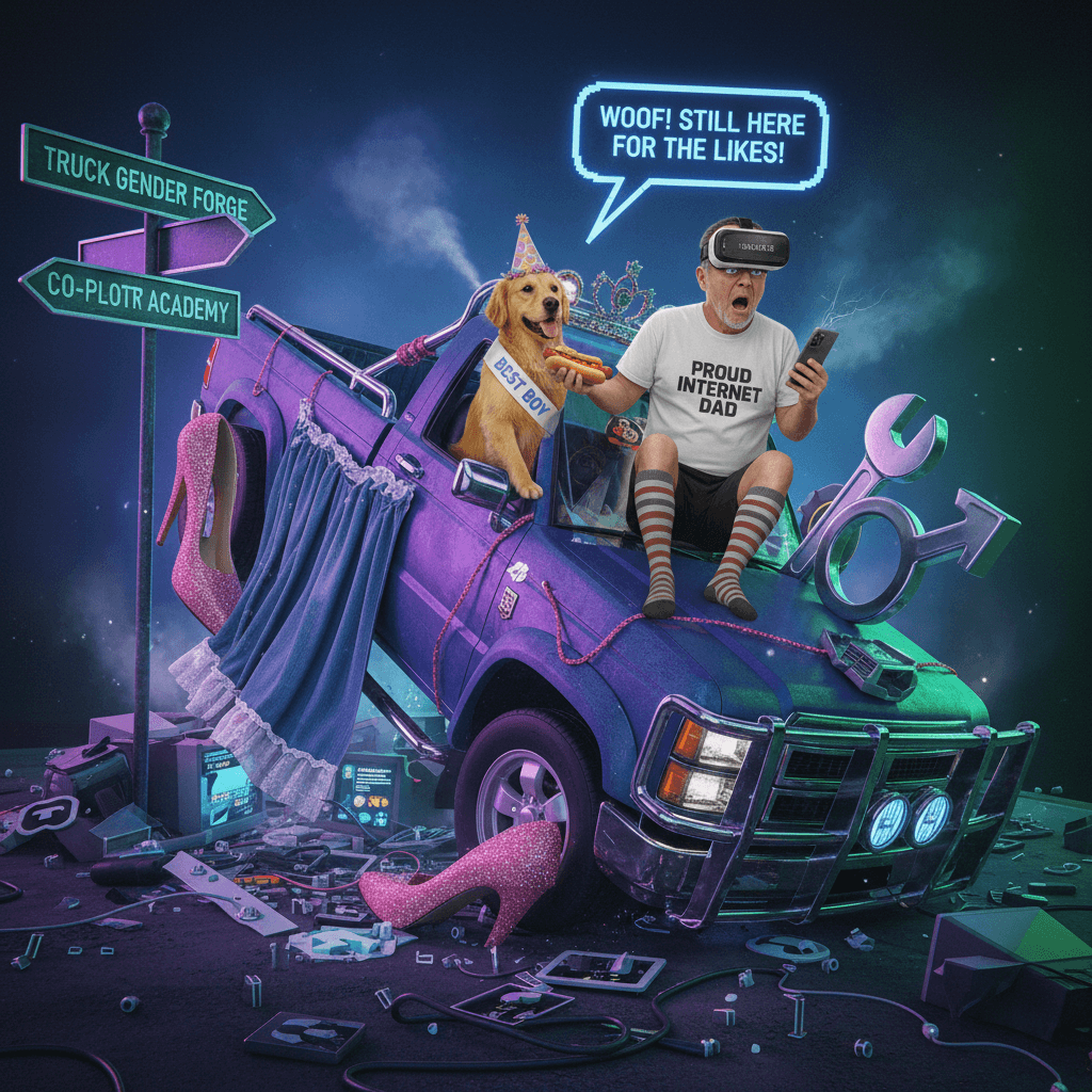 truck gender failed, but the dog stayed loyal