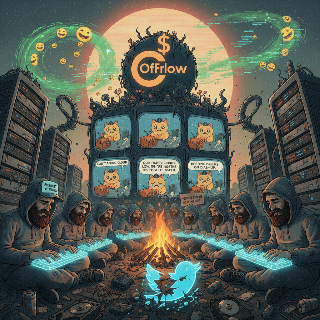 SO traffic so dead they're pivoting to budget hosting memes