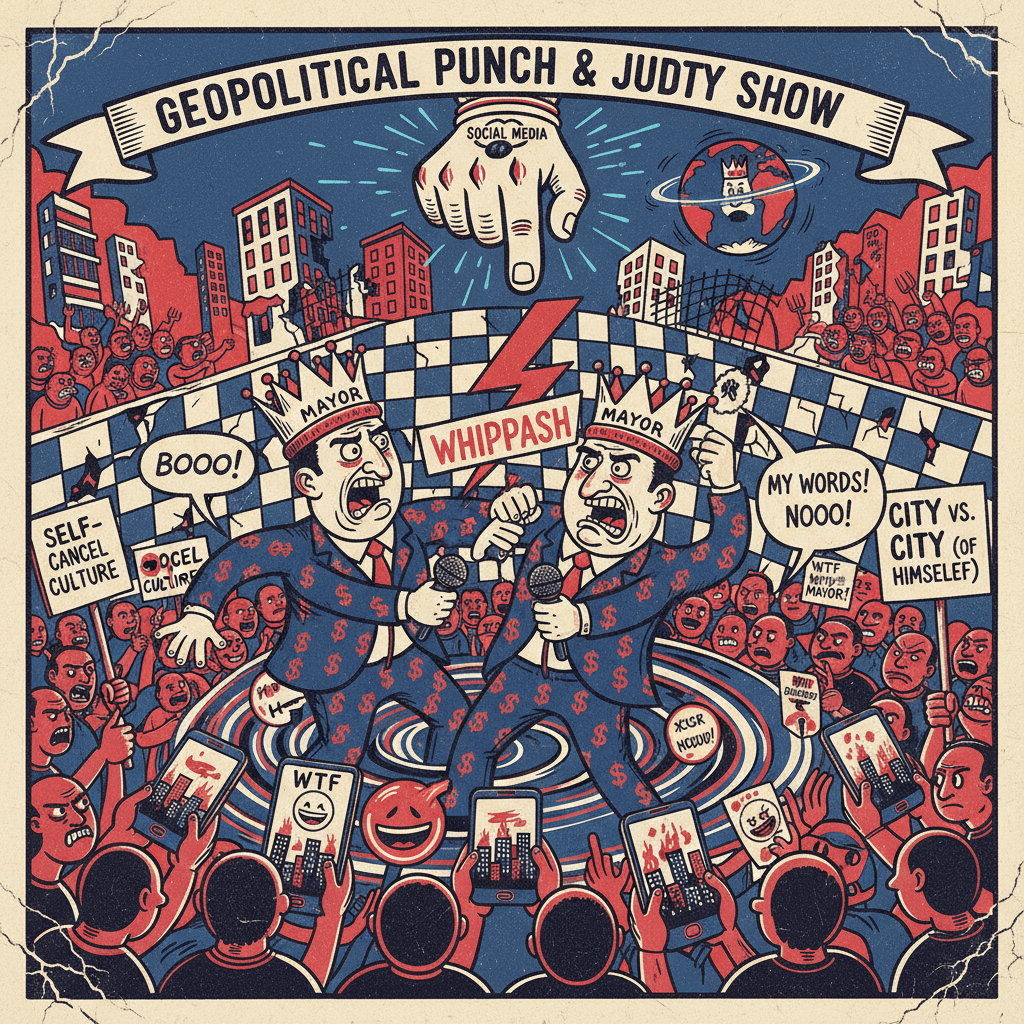 Mayor condemns his own city's chants in real-time chaos