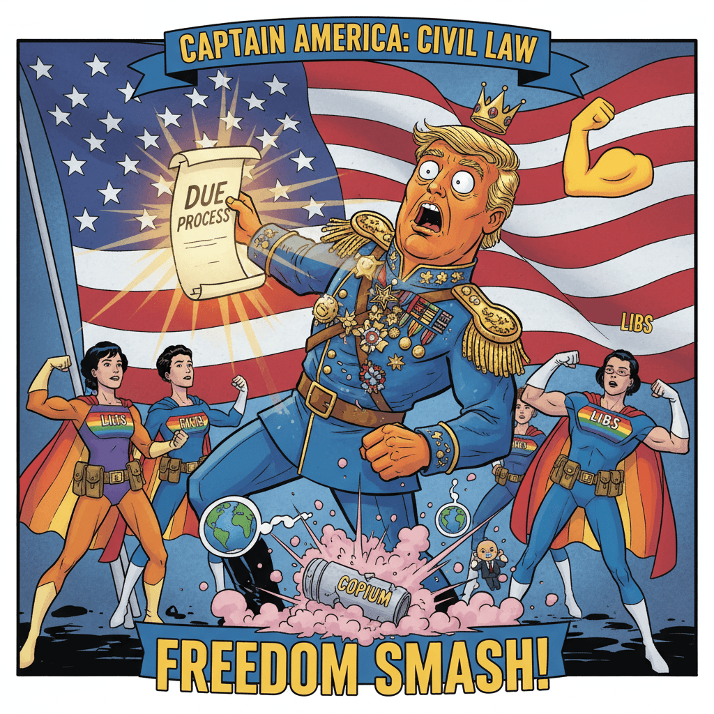 dictator shocked by due process, libs own epic style