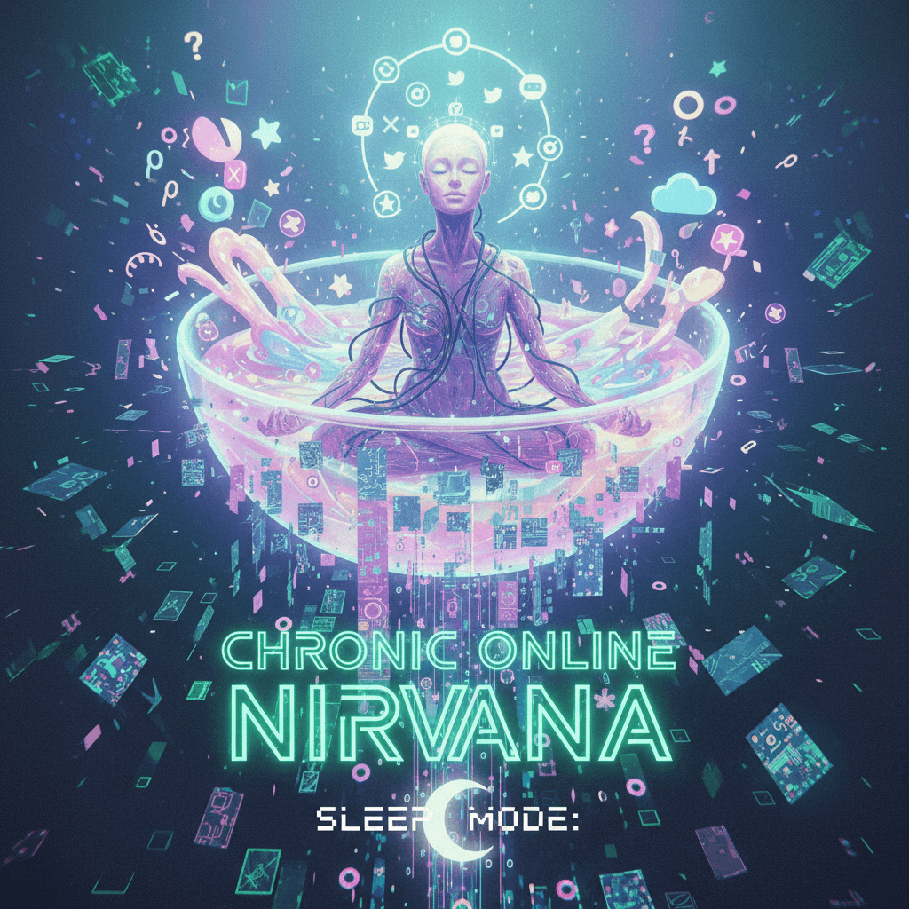 dream soup melting into algorithm-speak, sleep mode activated